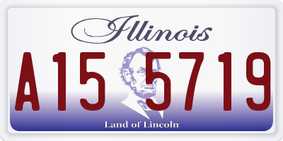 IL license plate A155719