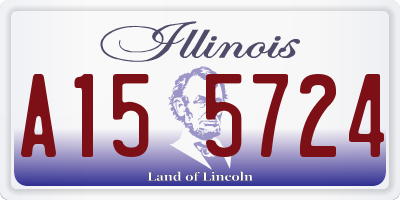 IL license plate A155724
