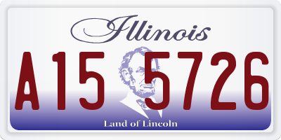 IL license plate A155726