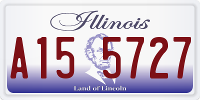 IL license plate A155727