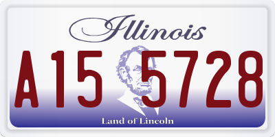 IL license plate A155728