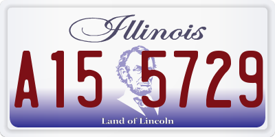 IL license plate A155729