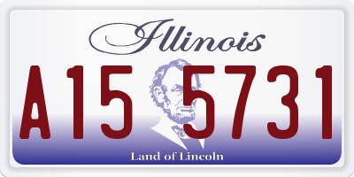 IL license plate A155731