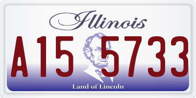 IL license plate A155733