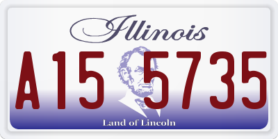 IL license plate A155735