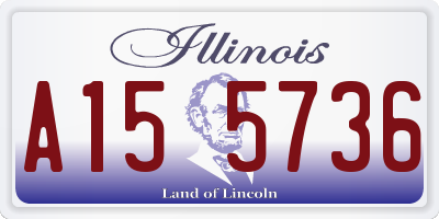 IL license plate A155736