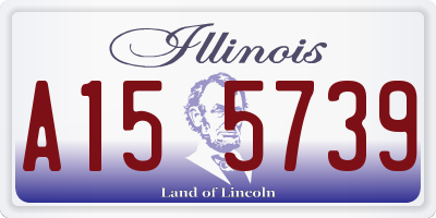 IL license plate A155739