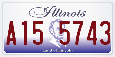 IL license plate A155743