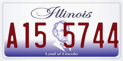 IL license plate A155744