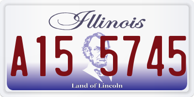 IL license plate A155745
