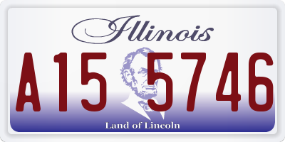 IL license plate A155746