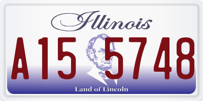 IL license plate A155748
