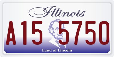 IL license plate A155750