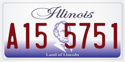 IL license plate A155751