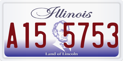IL license plate A155753