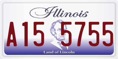 IL license plate A155755