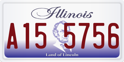 IL license plate A155756