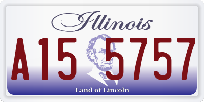 IL license plate A155757