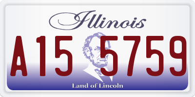 IL license plate A155759