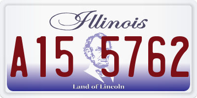 IL license plate A155762