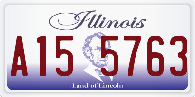 IL license plate A155763