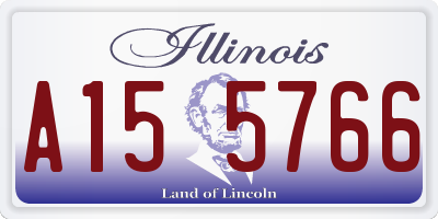 IL license plate A155766