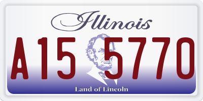 IL license plate A155770