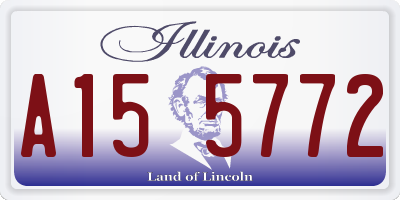 IL license plate A155772