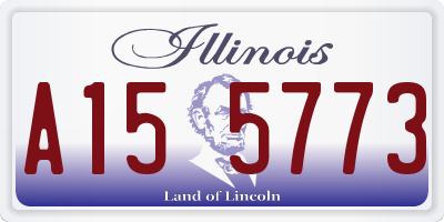 IL license plate A155773