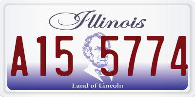 IL license plate A155774