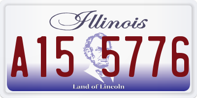 IL license plate A155776