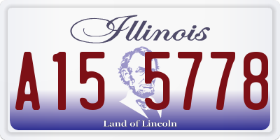 IL license plate A155778