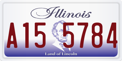 IL license plate A155784