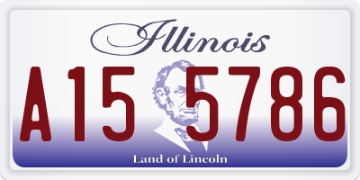 IL license plate A155786