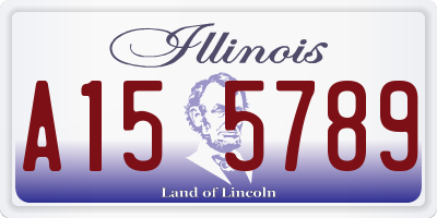 IL license plate A155789