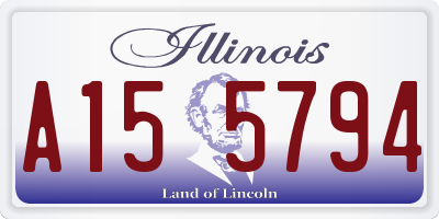 IL license plate A155794