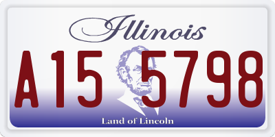 IL license plate A155798