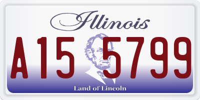 IL license plate A155799