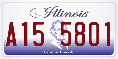 IL license plate A155801
