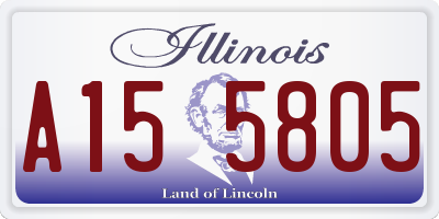 IL license plate A155805