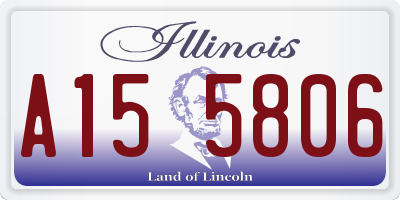 IL license plate A155806