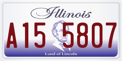 IL license plate A155807