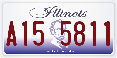IL license plate A155811