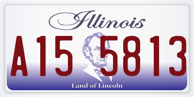 IL license plate A155813