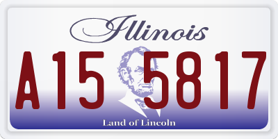 IL license plate A155817