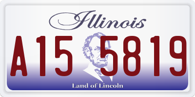 IL license plate A155819