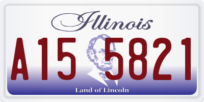 IL license plate A155821
