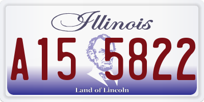 IL license plate A155822
