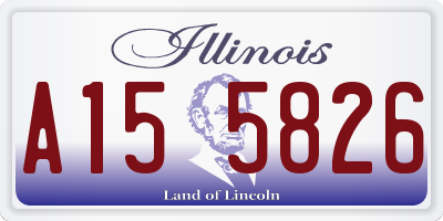 IL license plate A155826