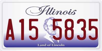 IL license plate A155835